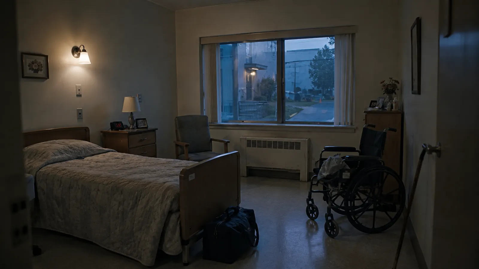Chambre en fin de journée, référence de lieu Breaking Face.